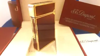 Accendino Dupont: Oro e lacca