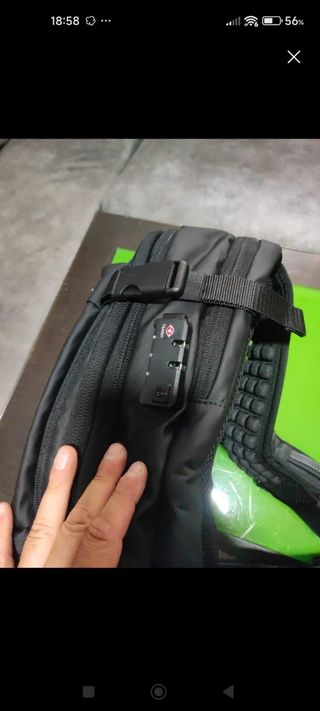 Mochila viaje negra | compacta