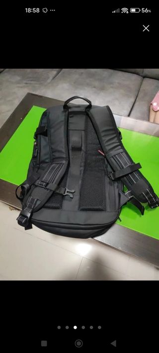 Mochila viaje negra | compacta