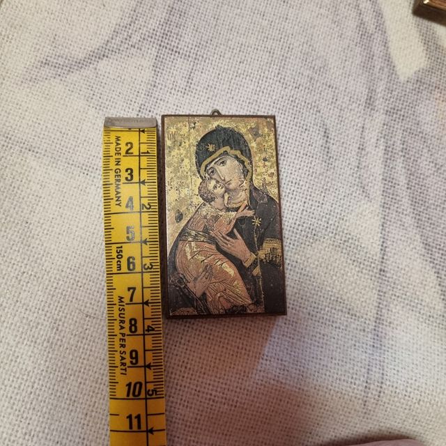 Lote 5 iconos ortodoxos bizantinos (2 en plata)