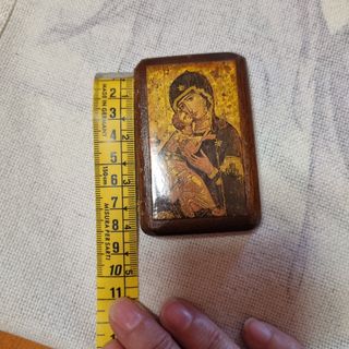 Lote 5 iconos ortodoxos bizantinos (2 en plata)