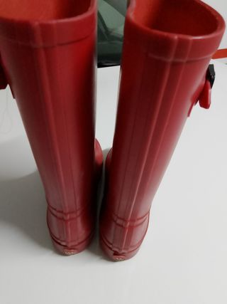 Botas lluvia niño rojas talla 32