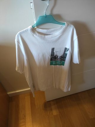Camiseta Pull & Bear blanca