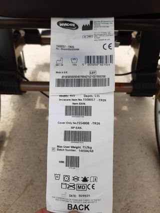 Sillla de ruedas de posicionamiento.