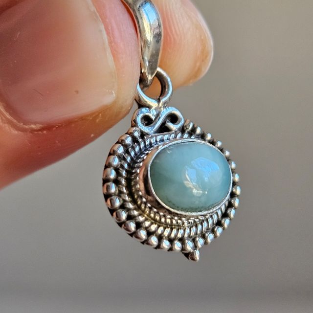 Colgante plata 925 larimar