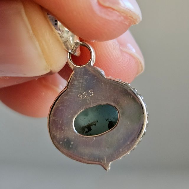 Colgante plata 925 larimar