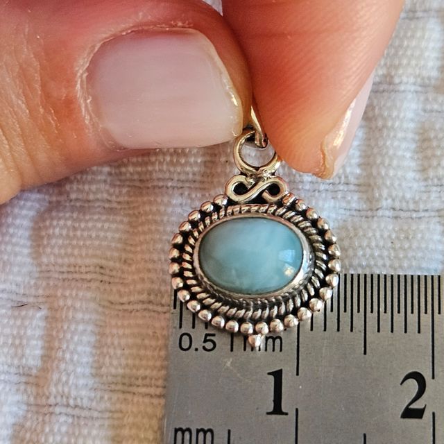 Colgante plata 925 larimar