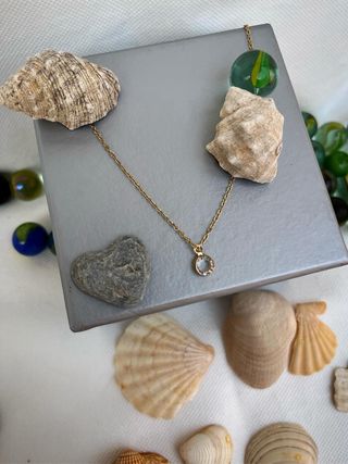 Collar y pendientes perlas | dorado