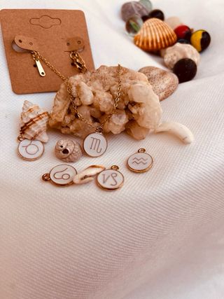Collar y pendientes perlas | dorado