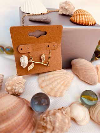 Collar y pendientes perlas | dorado