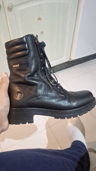 BOTA MILITAR MUJER-PIEL