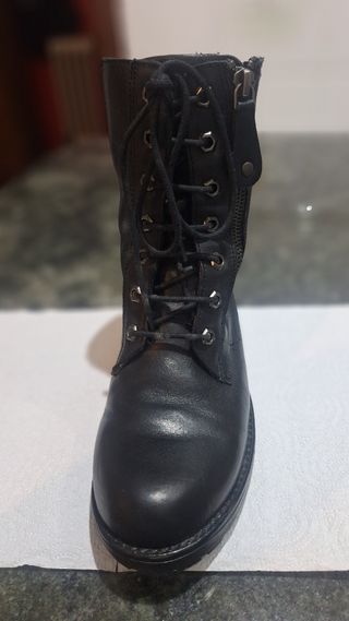 BOTA MILITAR MUJER-PIEL