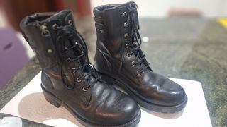 BOTA MILITAR MUJER-PIEL