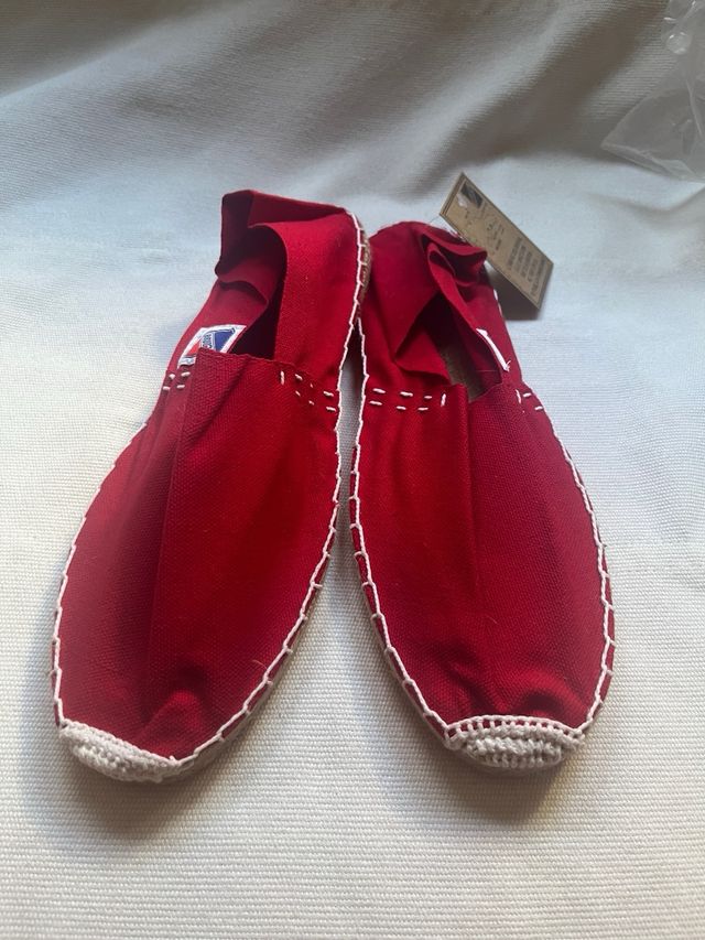 Zapatillas esparto rojas