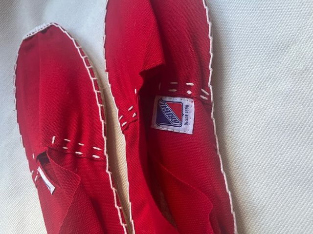 Zapatillas esparto rojas