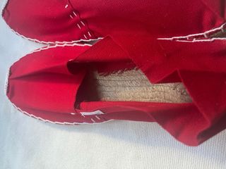 Zapatillas esparto rojas