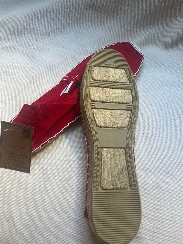 Zapatillas esparto rojas