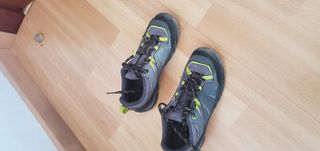 Botas senderismo niño - grises y verdes