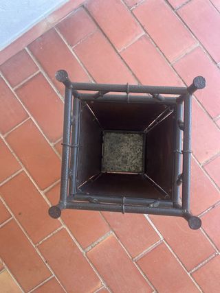 Paraguero bambú y metal