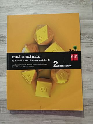 Matemáticas 2° bachillerato 