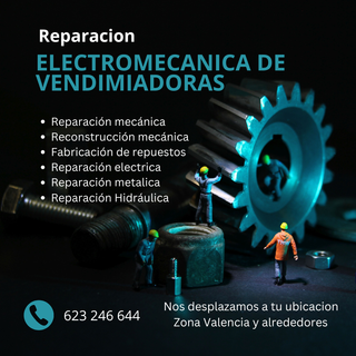 Reparación maquinaria de vendimia