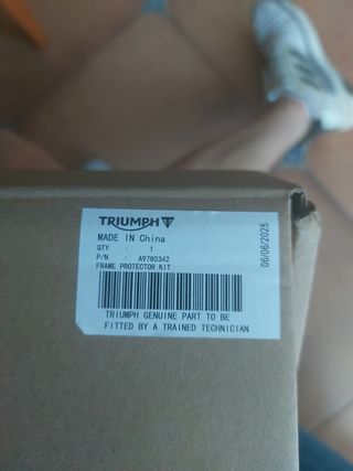 Kit de protectores de cuadro Triumph Trident 660