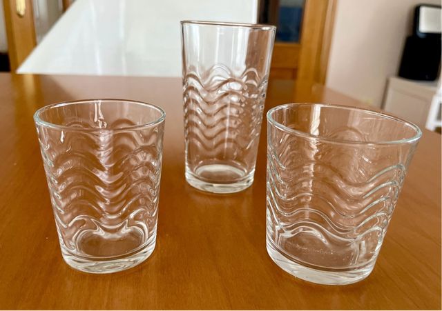 Juego vasos cristal - 14 unidades