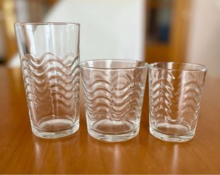 Juego vasos cristal - 14 unidades