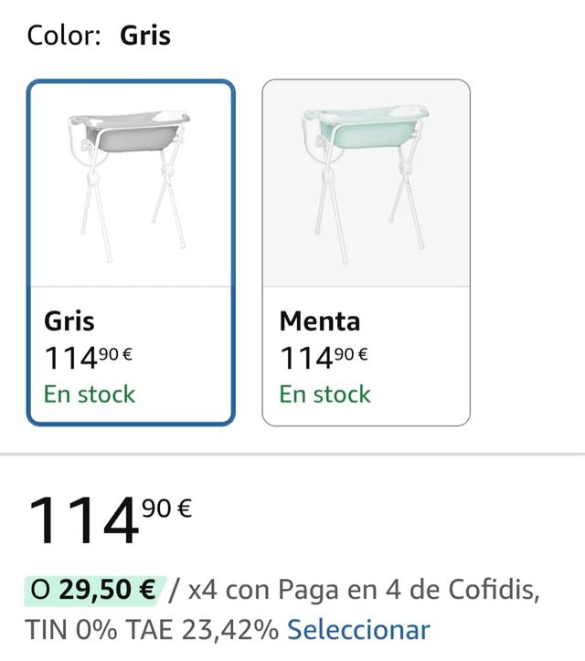 Bañera bebé plegable c/reductor
Muy cómodo