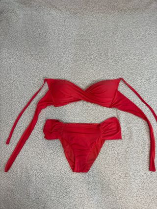 Bikini Calzedonia rojo - copas acolchadas