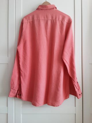 Camisa lino Scalpers rosa