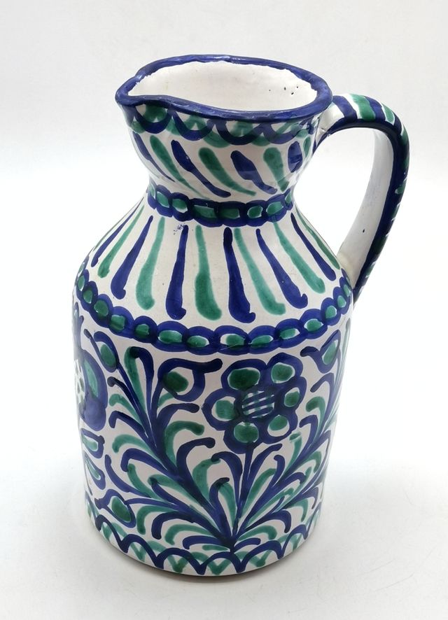 Bonita aceitera de cerámica granadina de Fajalauza