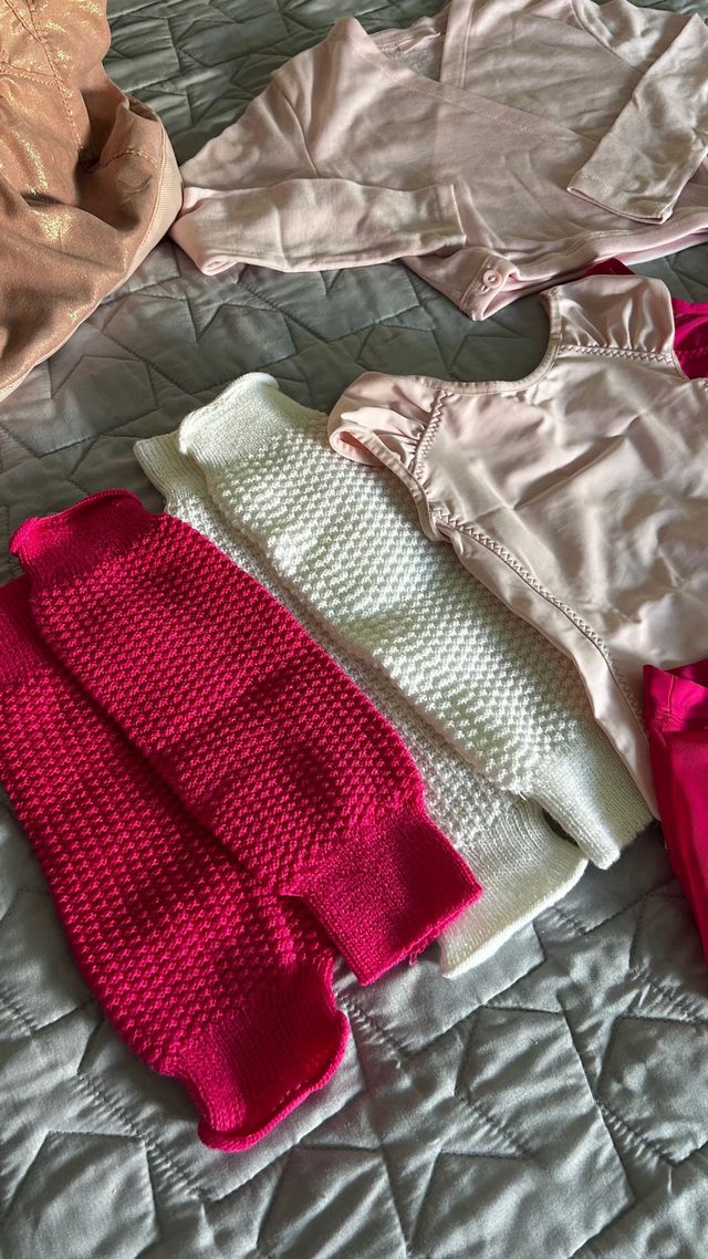 Equipación Ballet niña rosa-rojo