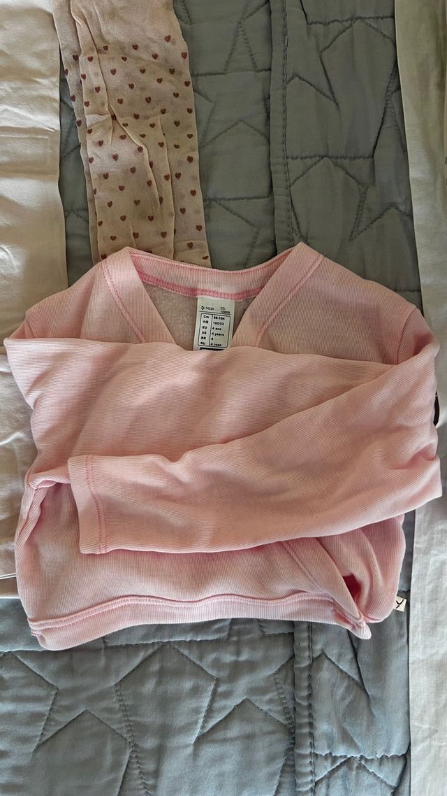 Equipación Ballet niña rosa-rojo