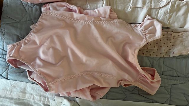 Equipación Ballet niña rosa-rojo