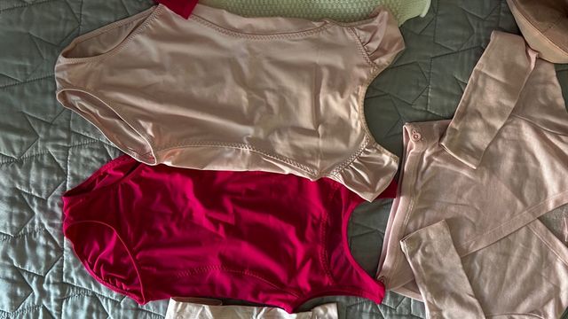 Equipación Ballet niña rosa-rojo