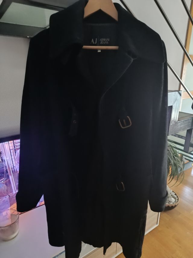 Abrigo negro Armani Jeans