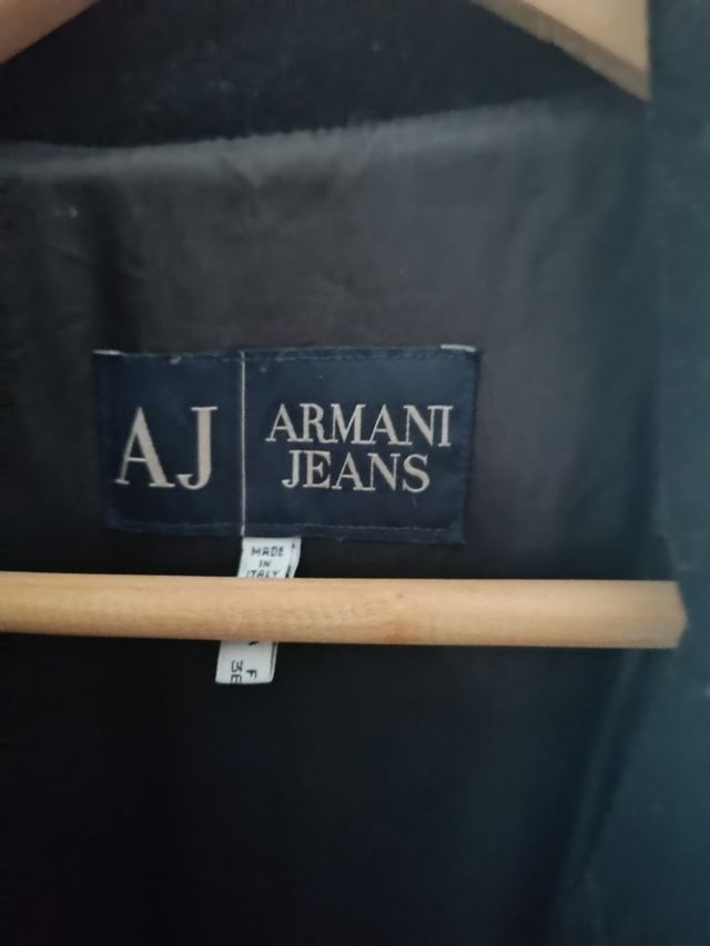Abrigo negro Armani Jeans