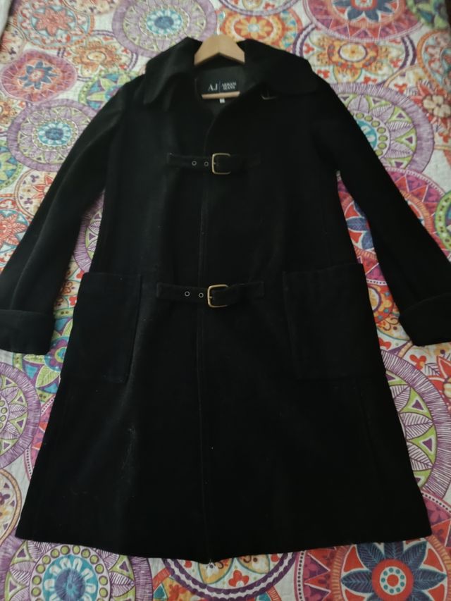 Abrigo negro Armani Jeans