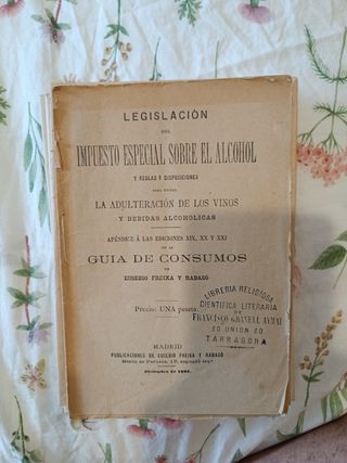 Legislación del impuesto especial sobre el alcohol
