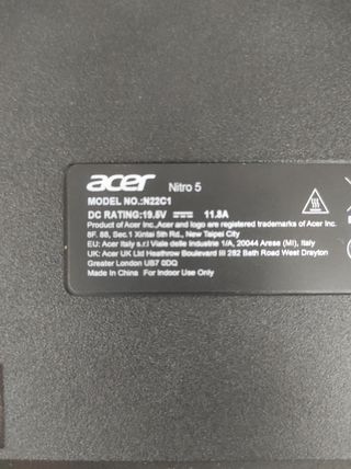 Portátil Acer Nitro 5 para piezas
