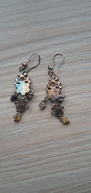 Pendientes florales multicolor