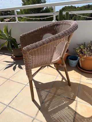 Sedia IKEA AGEN in rattan marrone