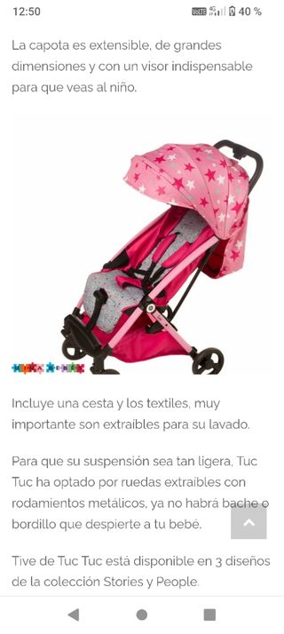 Silla paseo Tuc Tuc - Estrellas