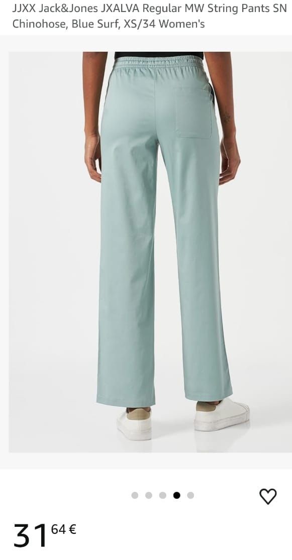 Pantalones JJXX Jxalva Regular MW String Pants SN