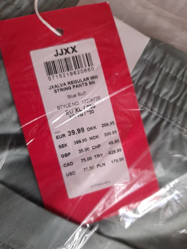 Pantalones JJXX Jxalva Regular MW String Pants SN