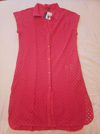 Vestido rojo Cortefiel - Talla L