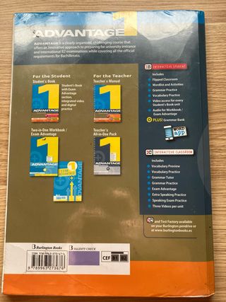 ADVANTAGE FOR BACHILLERATO 1. ST'S BOOK (2017)