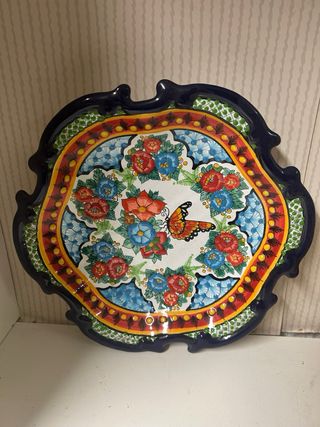 Plato Decorativo Artesanal