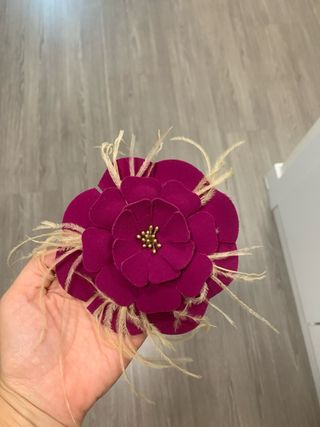 Vestido fiesta morado-plata